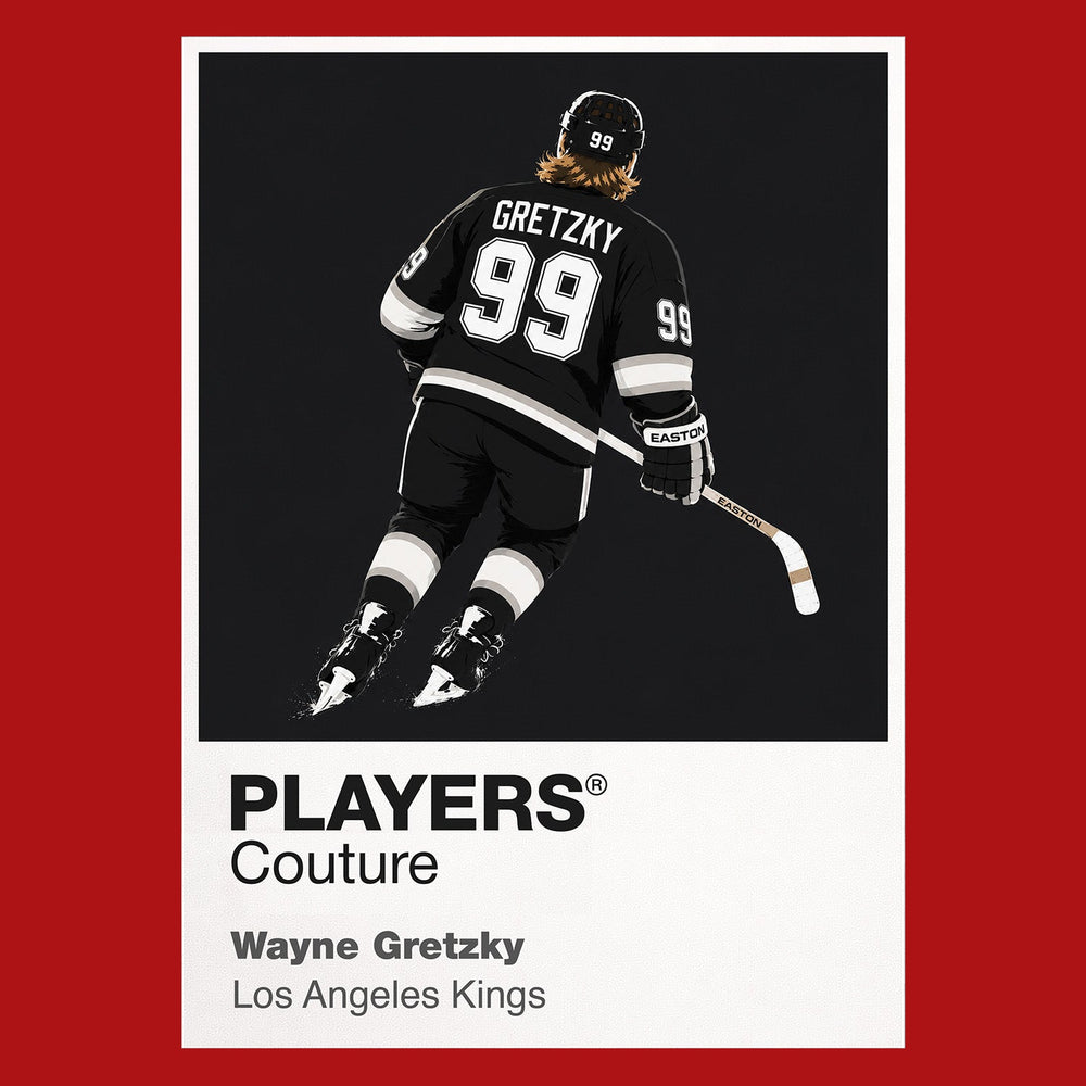 Wayne Gretzky Kings 1 Ice Hockey Icon Frame Men's T-Shirt – image 10