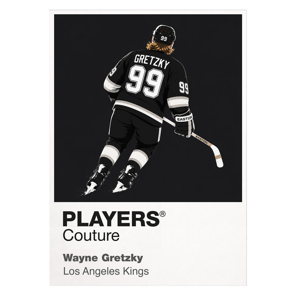 Wayne Gretzky Kings 1 Ice Hockey Icon Frame Men's T-Shirt – image 1