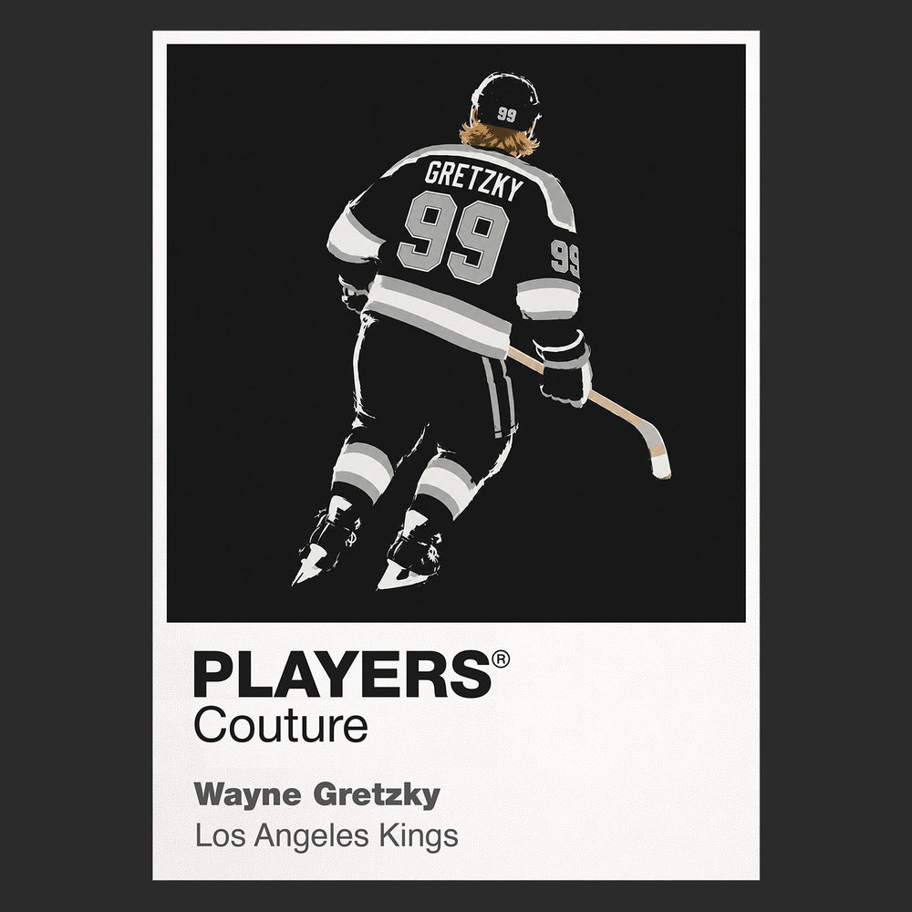 Wayne Gretzky Kings 2 Ice Hockey Icon Frame Men's Hoodie – image 9