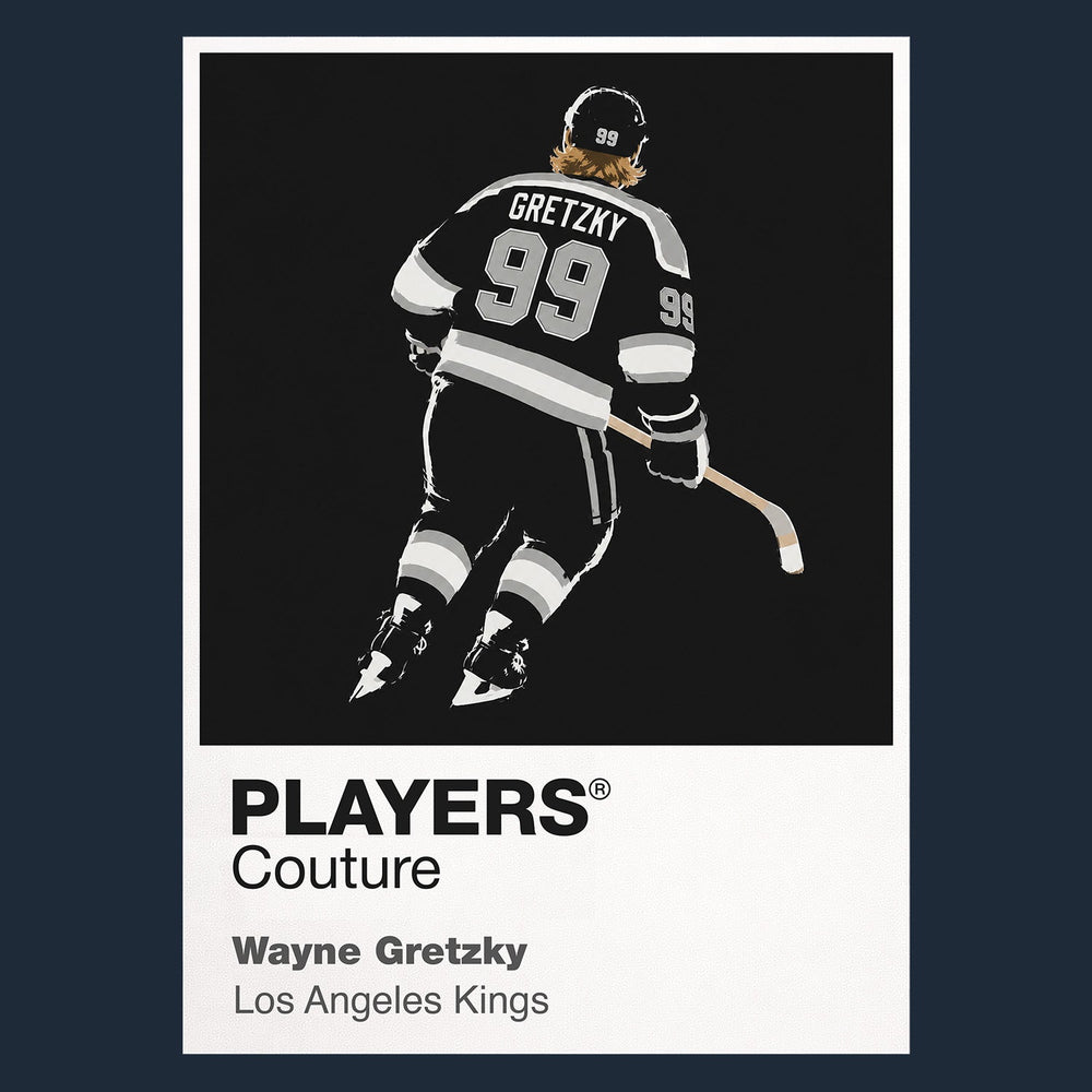 Wayne Gretzky Kings 2 Ice Hockey Icon Frame Men's Hoodie – image 1
