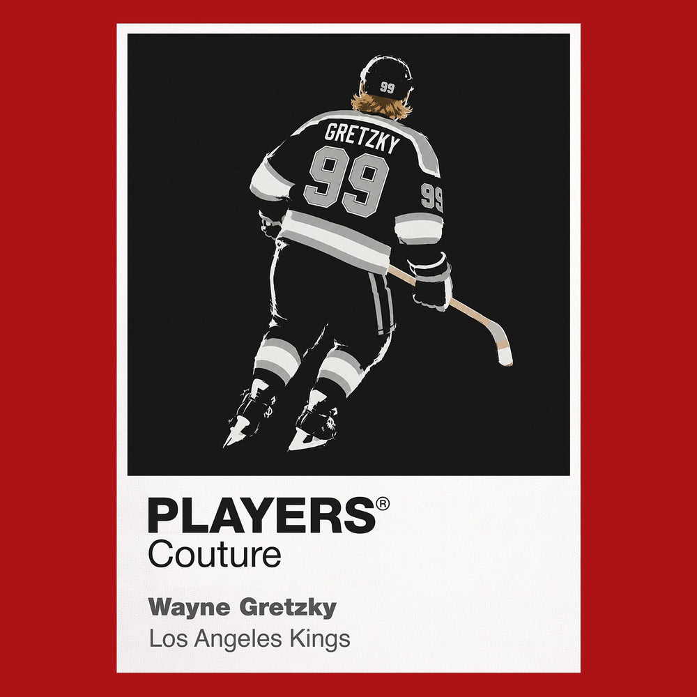 Wayne Gretzky Kings 2 Ice Hockey Icon Frame Men's Hoodie – image 7