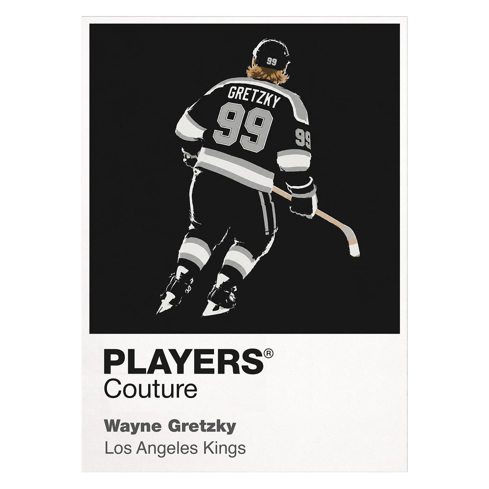 Wayne Gretzky Kings 2 Ice Hockey Icon Frame Men's Hoodie – image 8