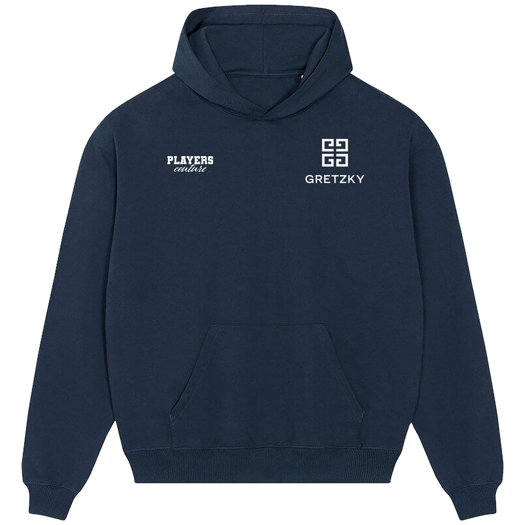 Wayne Gretzky Logo Players Couture Men's Casual Hoodie Navy