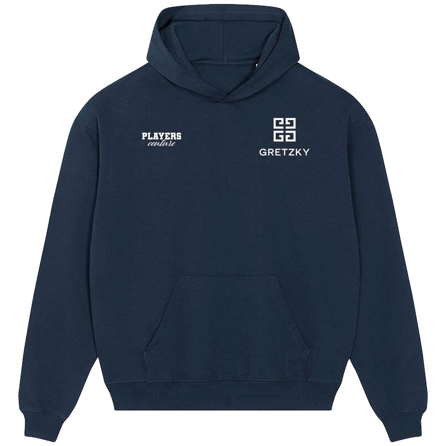 Wayne Gretzky Logo Players Couture Men's Casual Hoodie Navy