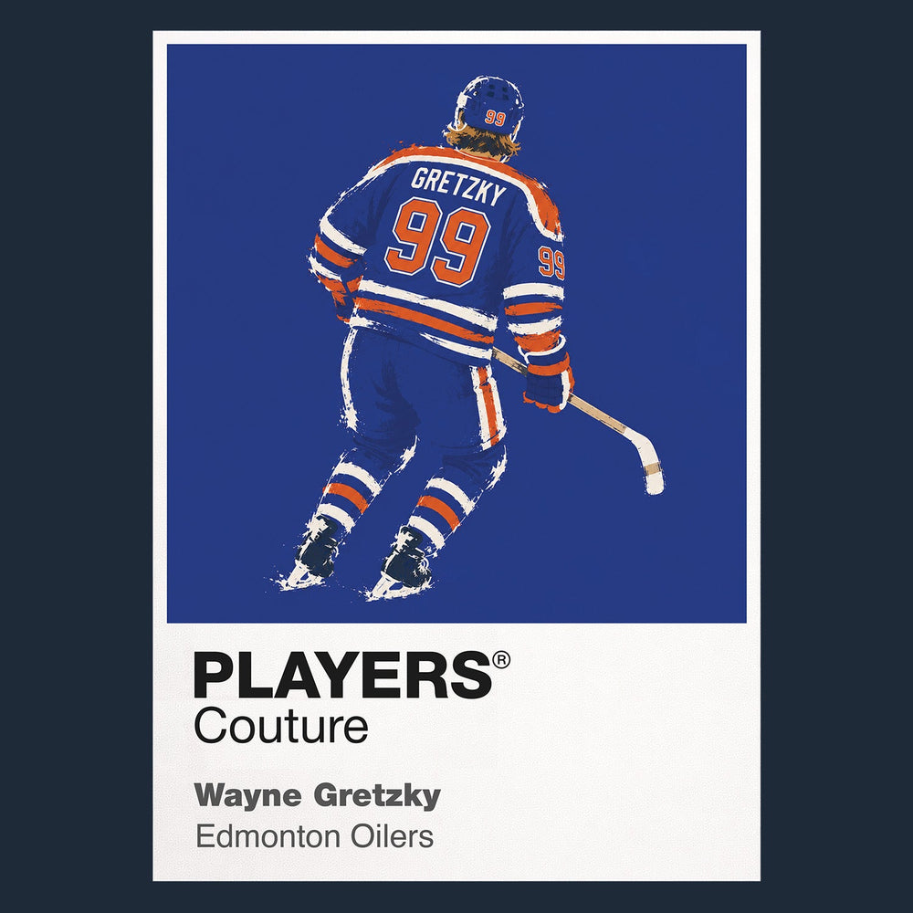 Wayne Gretzky Oilers 1 Ice Hockey Icon Frame Men's T-Shirt – image 8