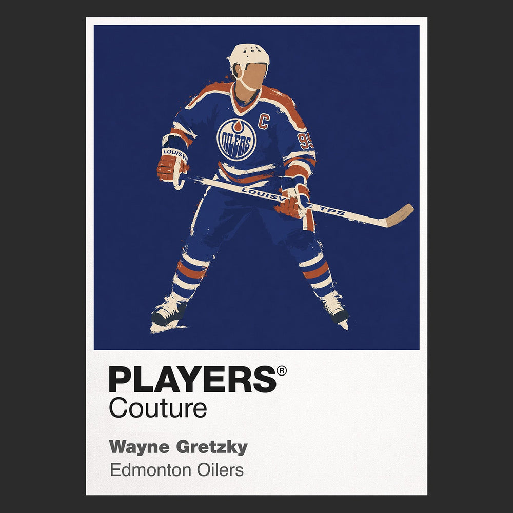 Wayne Gretzky Oilers 2 Ice Hockey Icon Frame Men's T-Shirt – image 9
