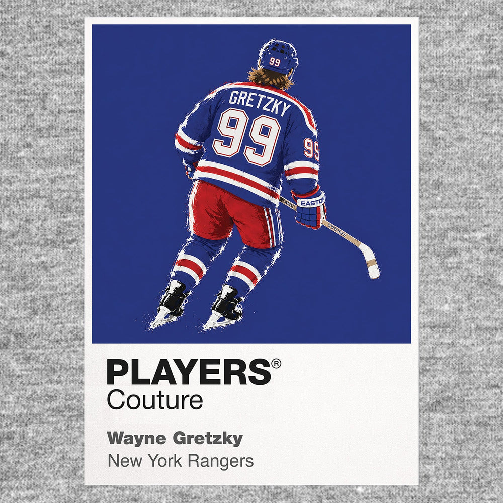 Wayne Gretzky Rangers Ice Hockey Icon Frame Men's T-Shirt – image 7