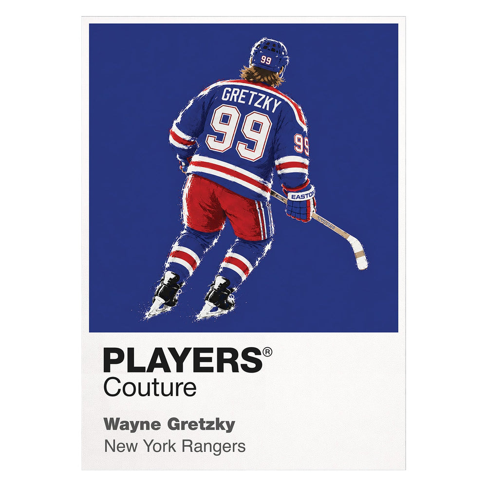 Wayne Gretzky Rangers Ice Hockey Icon Frame Men's Hoodie – image 8