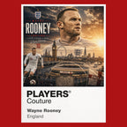 Wayne Rooney England Atlas Frame artwork by Players Couture