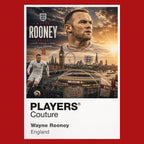 Wayne Rooney England Atlas Frame artwork by Players Couture