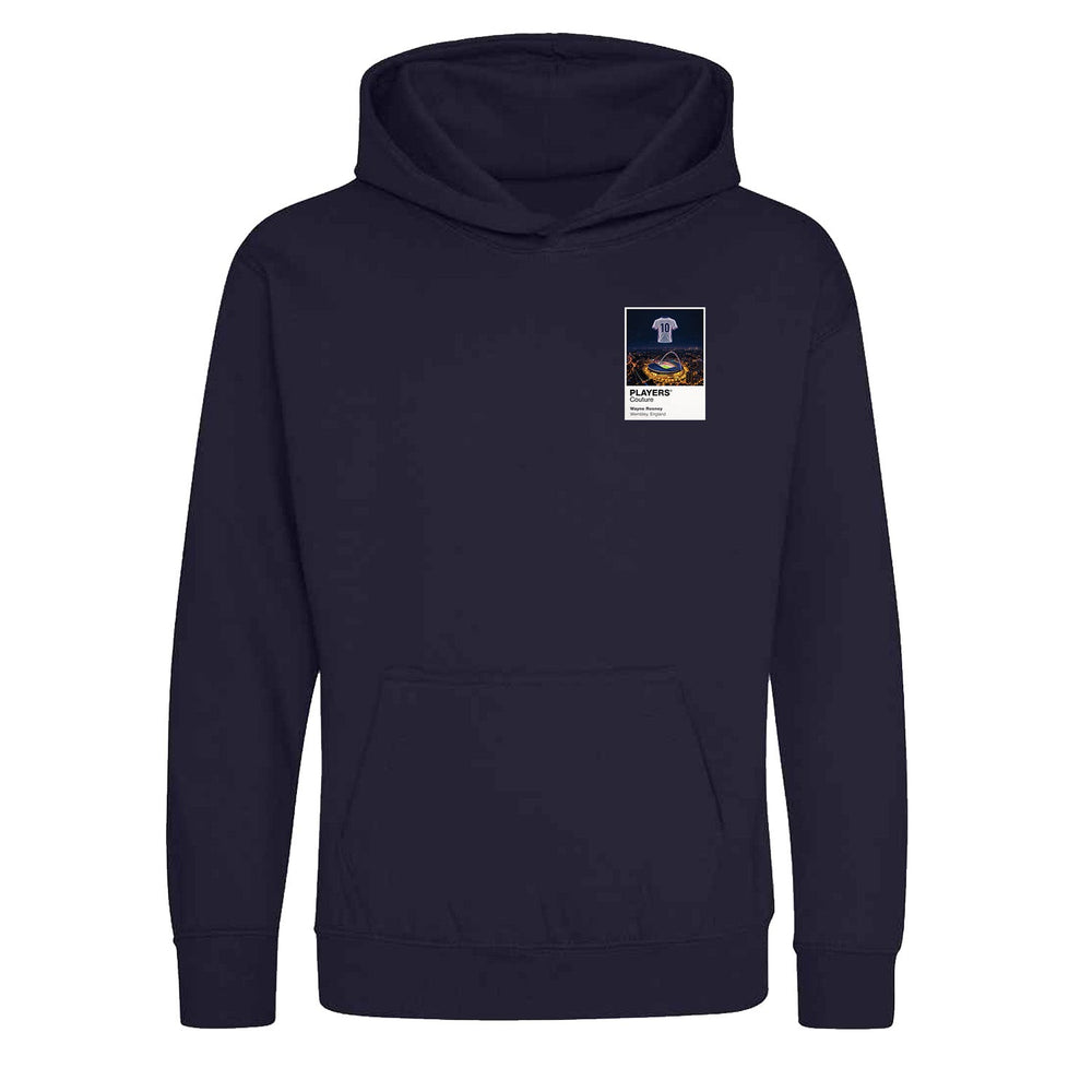 Wayne Rooney England Icons in Lights Frame Kids Hoodie in Navy