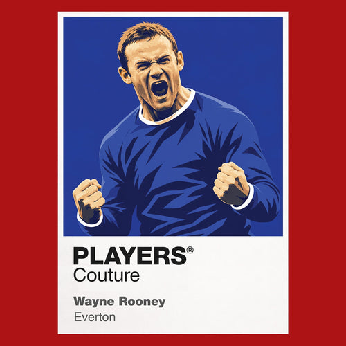 Wayne Rooney Everton Icon Frame Men's Hoodie — Red Artwork