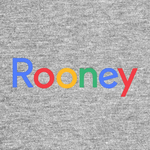 Wayne Rooney Logo Men's T-Shirt – grey close-up detail shot of the Wayne Rooney Players Couture logo design