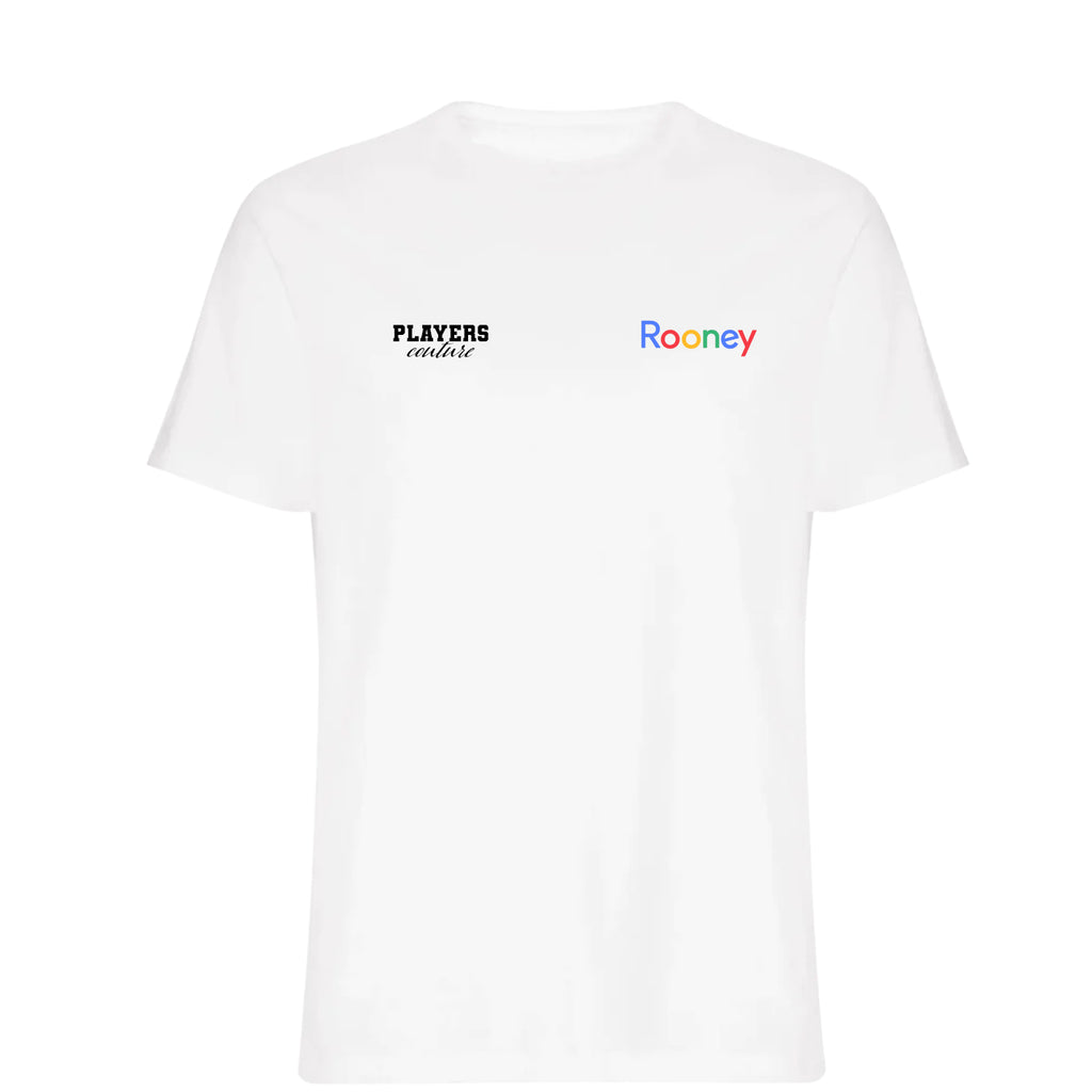 Wayne Rooney Logo Players Couture Mens T-Shirt White