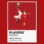 Wayne Rooney Manchester United Icon Frame Kids T-Shirt — Red Artwork