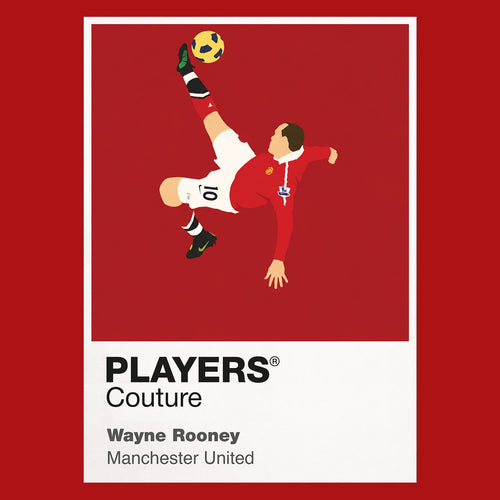 Wayne Rooney Manchester United Icon Frame Men's Hoodie — Red Artwork