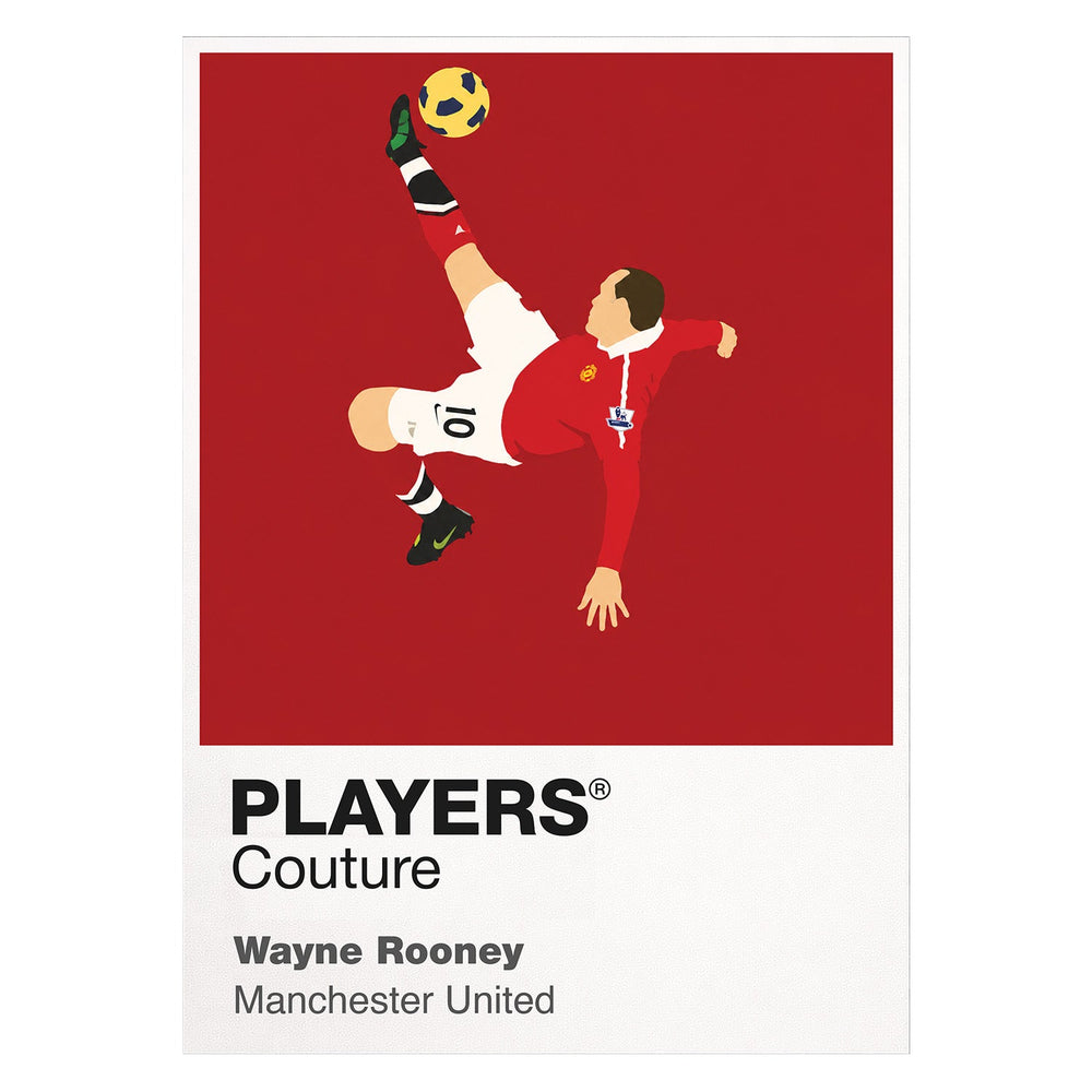 Wayne Rooney Manchester United Icon Frame — White