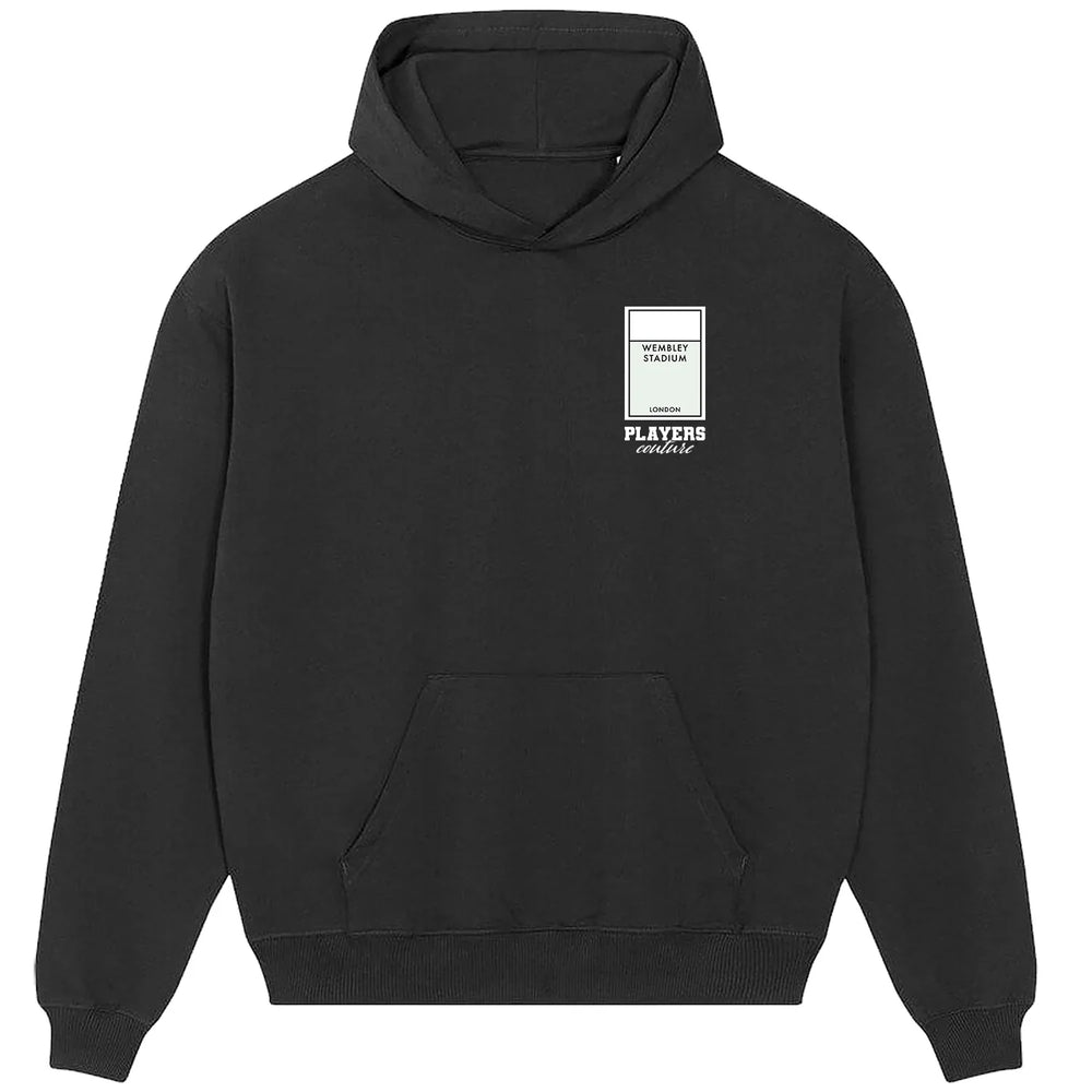 England Wembley Monopoly Card Players Couture Men's Hoodie - Black / S | England, Football, Hoodies, Men's, Monopoly Card Collection, Volume 2