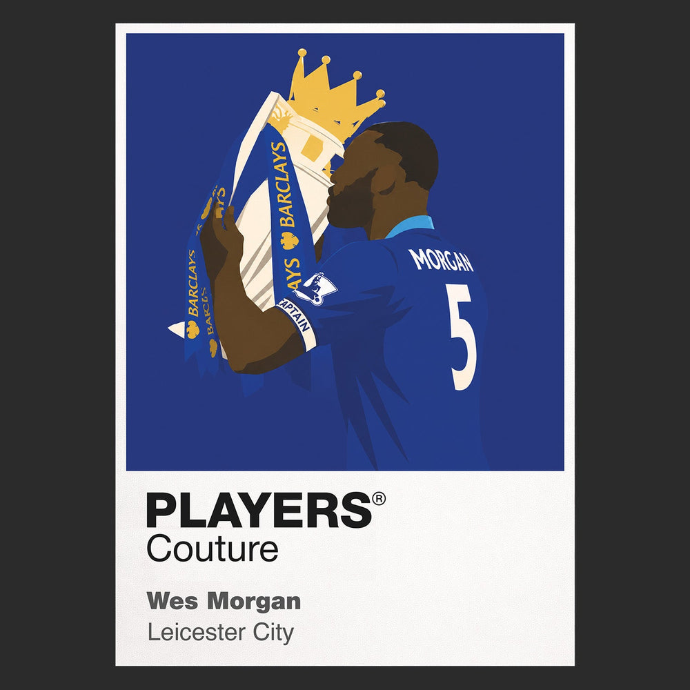 Wes Morgan Leicester City Men's T-Shirt - Black