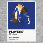 Wes Morgan Leicester City Men's T-Shirt - Grey