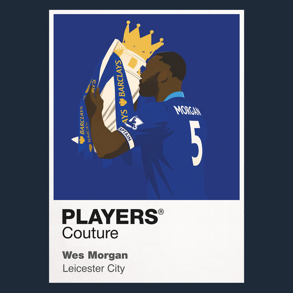 Wes Morgan Leicester City Men's T-Shirt - Navy