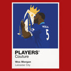 Wes Morgan Leicester City Men's T-Shirt - Red