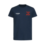 Wes Morgan t-shirt – navy kids' t-shirt featuring the Wes Morgan Players Couture logo