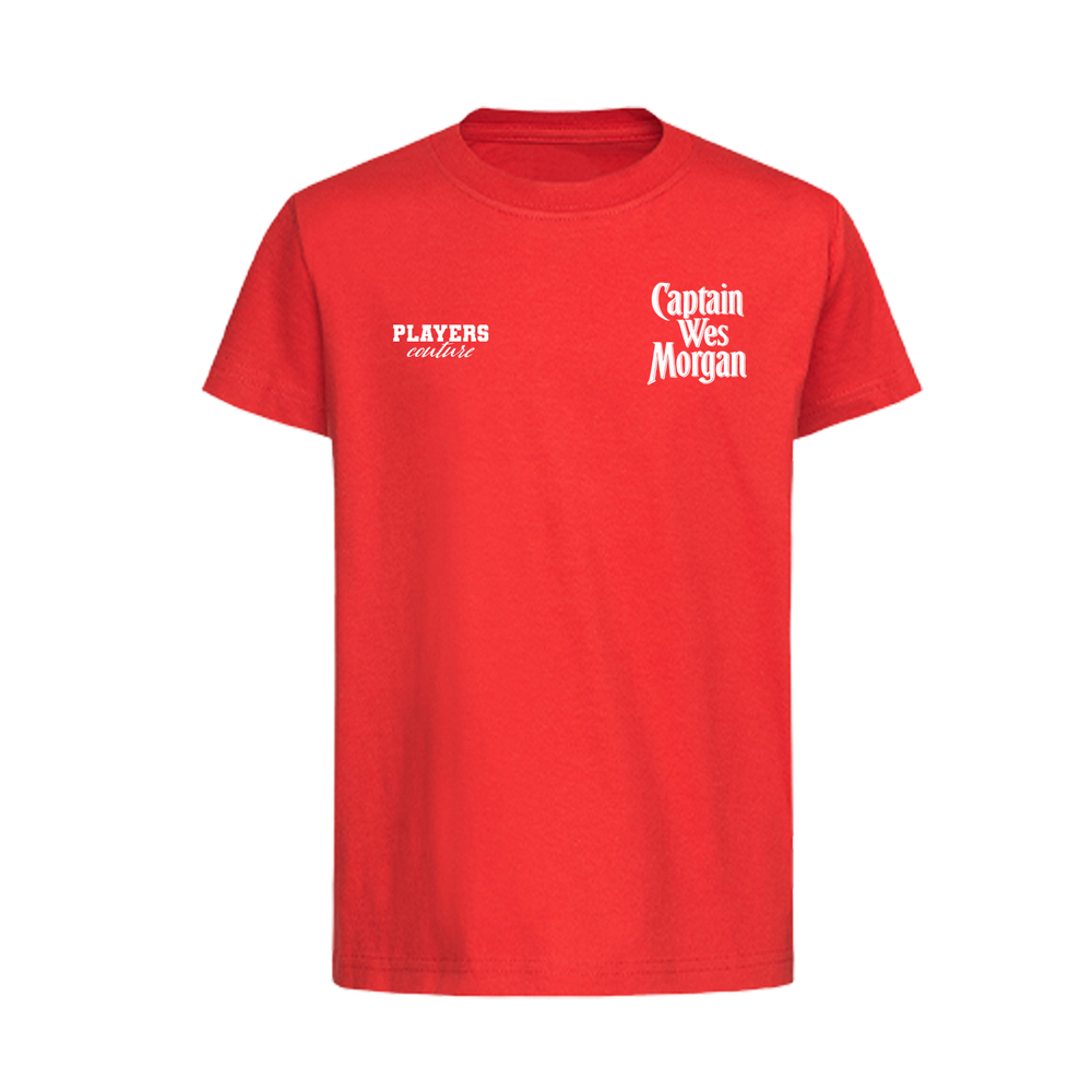 Wes Morgan Logo Players Couture Kids T-Shirt Red