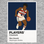 Wes Unseld Bullets Basketball Icon Frame Men's T-Shirt