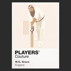 W.G. Grace Cricket Icon Frame Men's Hoodie