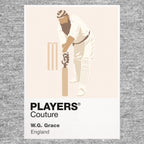 W.G. Grace Cricket Icon Frame Men's Hoodie