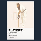 W.G. Grace Cricket Icon Frame Men's Hoodie