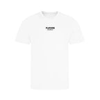Essentials Collection t-shirt – white kids' t-shirt with black Essentials Collection letters and Players Couture logo on the