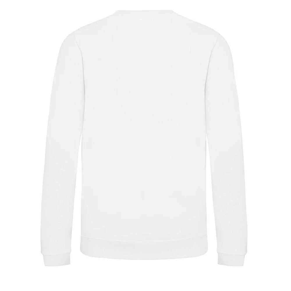 Essentials Collection hoodie – white kids' hoodie with black Essentials Collection letters and Players Couture logo on the