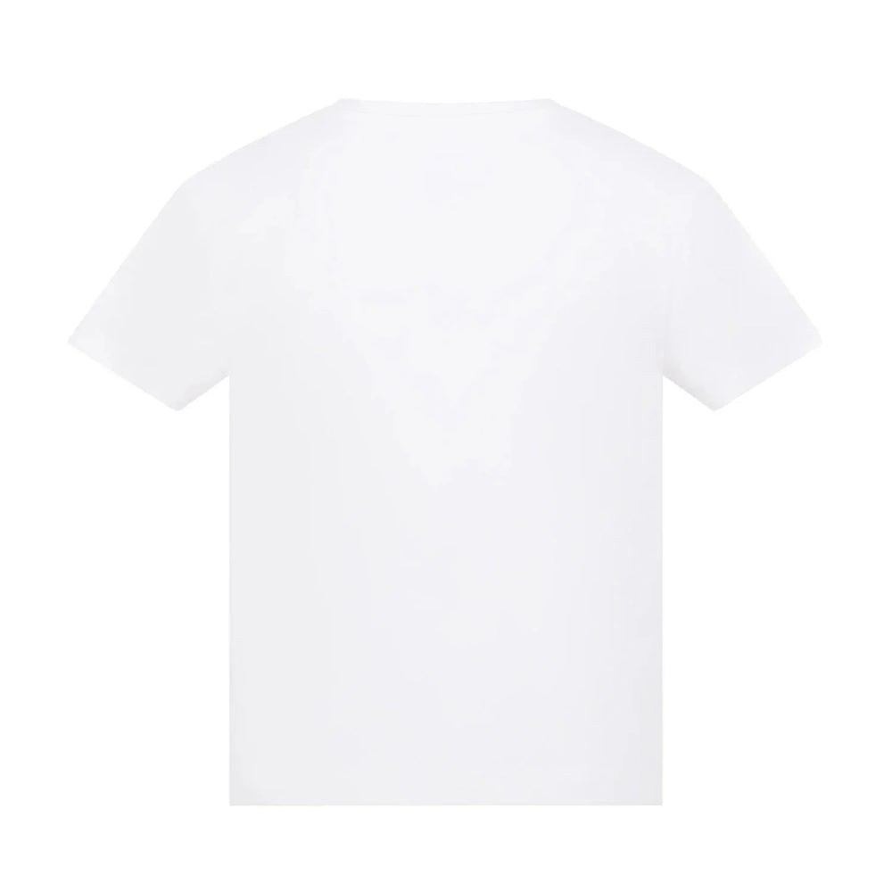 Essentials Collection t-shirt – white kids' t-shirt with black Essentials Collection letters and Players Couture logo on the