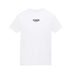 Essentials Collection t-shirt – white kids' t-shirt with black Essentials Collection letters and Players Couture logo on the