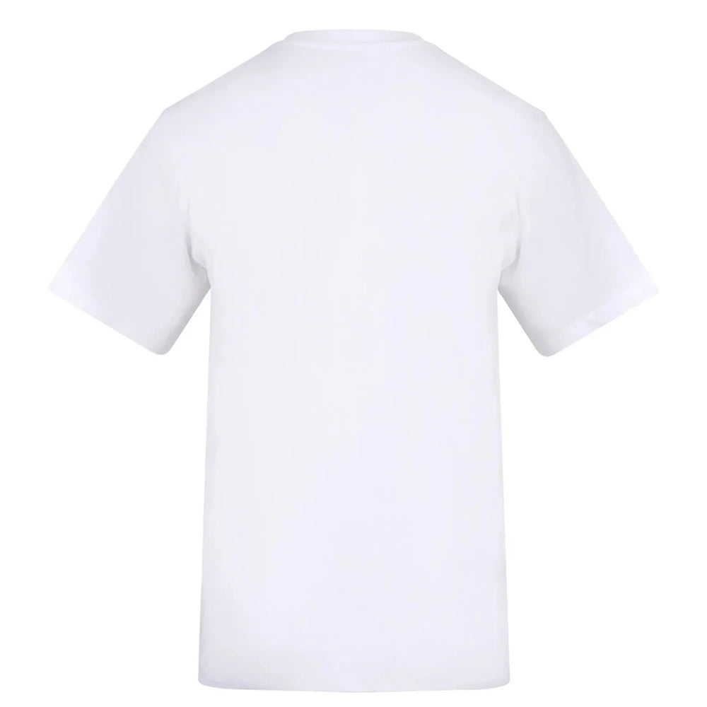 Essentials Collection t-shirt – white men's t-shirt with black Essentials Collection letters and Players Couture logo on the