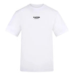 Essentials Collection t-shirt – white men's t-shirt with black Essentials Collection letters and Players Couture logo on the