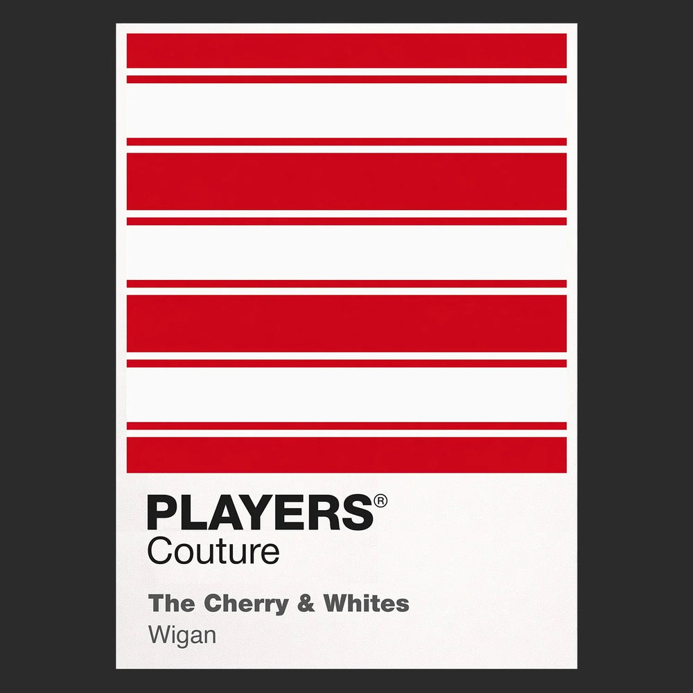 Wigan Warriors Classic Rugby League Shirt Colours Frame Men's Hoodie