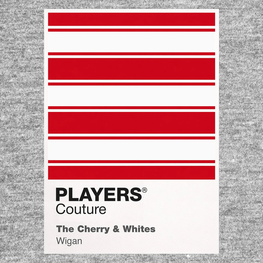 Wigan Warriors Classic Rugby League Shirt Colours Frame Men's Hoodie