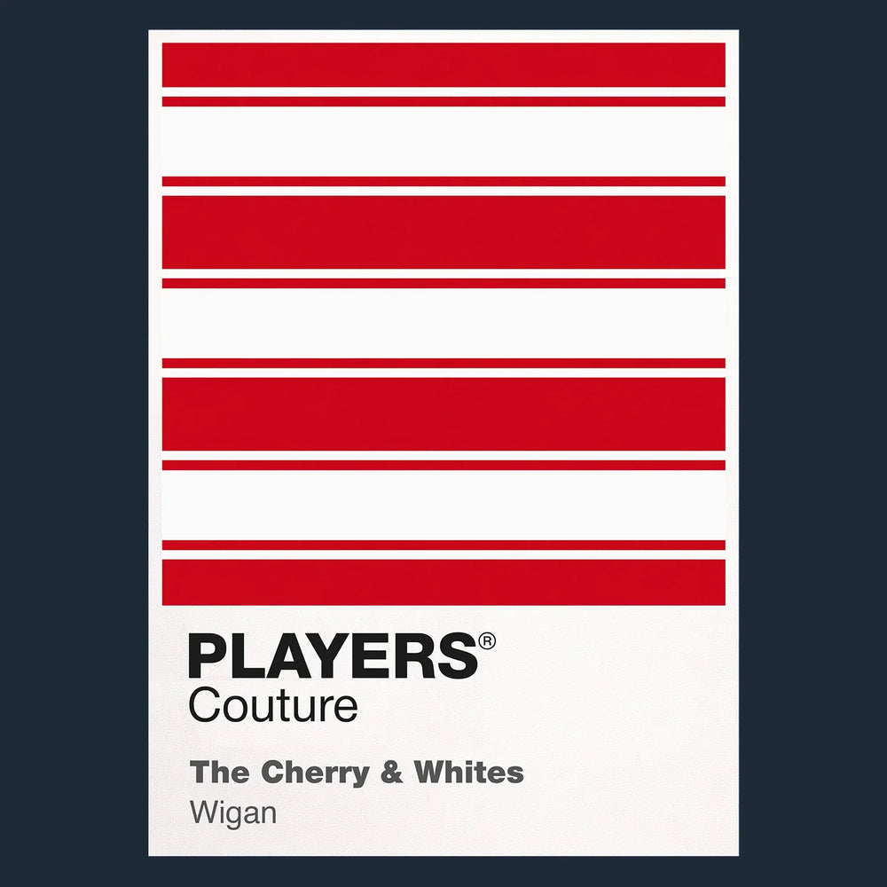 Wigan Warriors Classic Rugby League Shirt Colours Frame Men's Hoodie