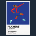 Wilfried Zaha Crystal Palace Icon Frame Men's Hoodie — Navy Artwork