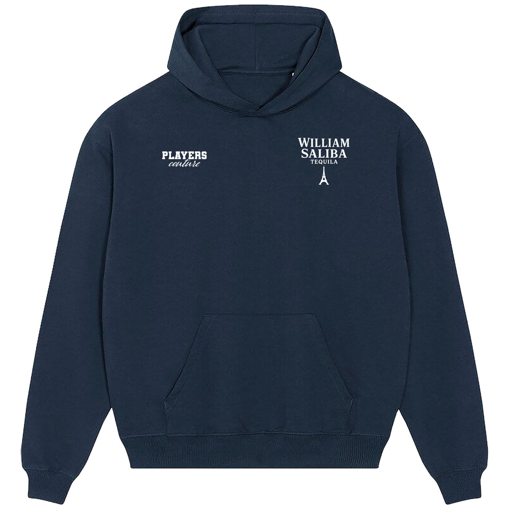 William Saliba Logo Players Couture Men's Casual Hoodie Navy