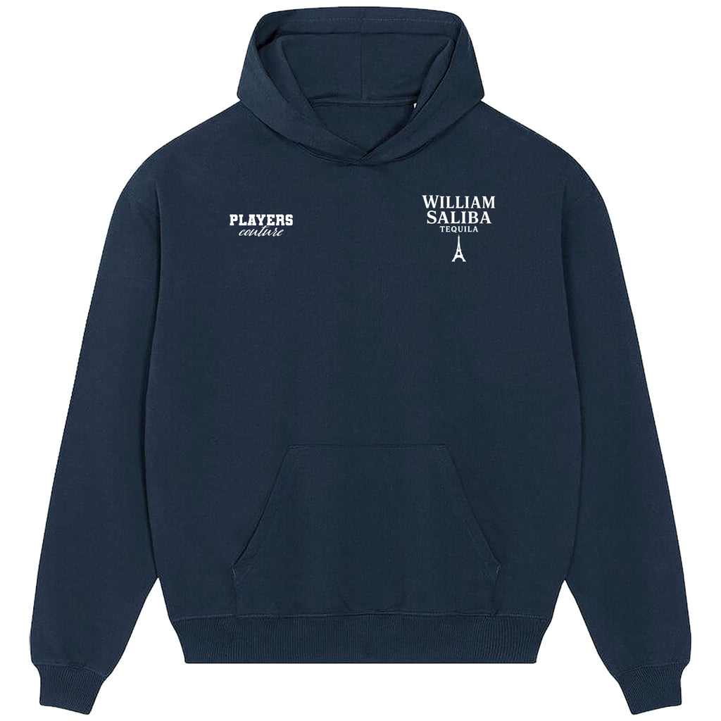 William Saliba Logo Players Couture Men's Casual Hoodie Navy