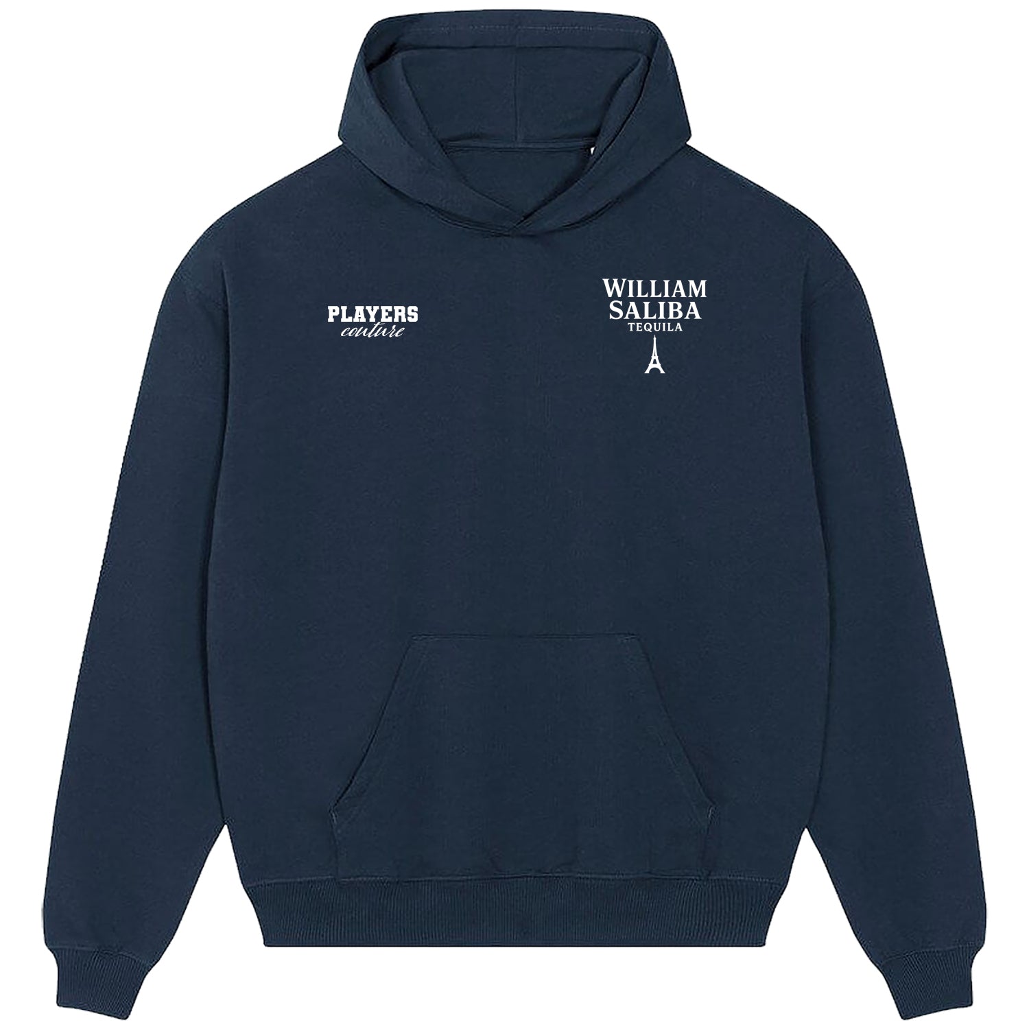 William Saliba Logo Players Couture Men's Casual Hoodie Navy