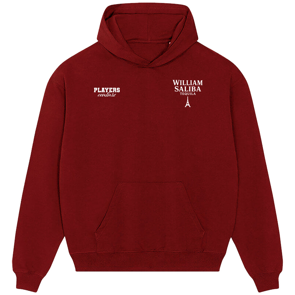 William Saliba Logo Players Couture Men's Casual Hoodie Red