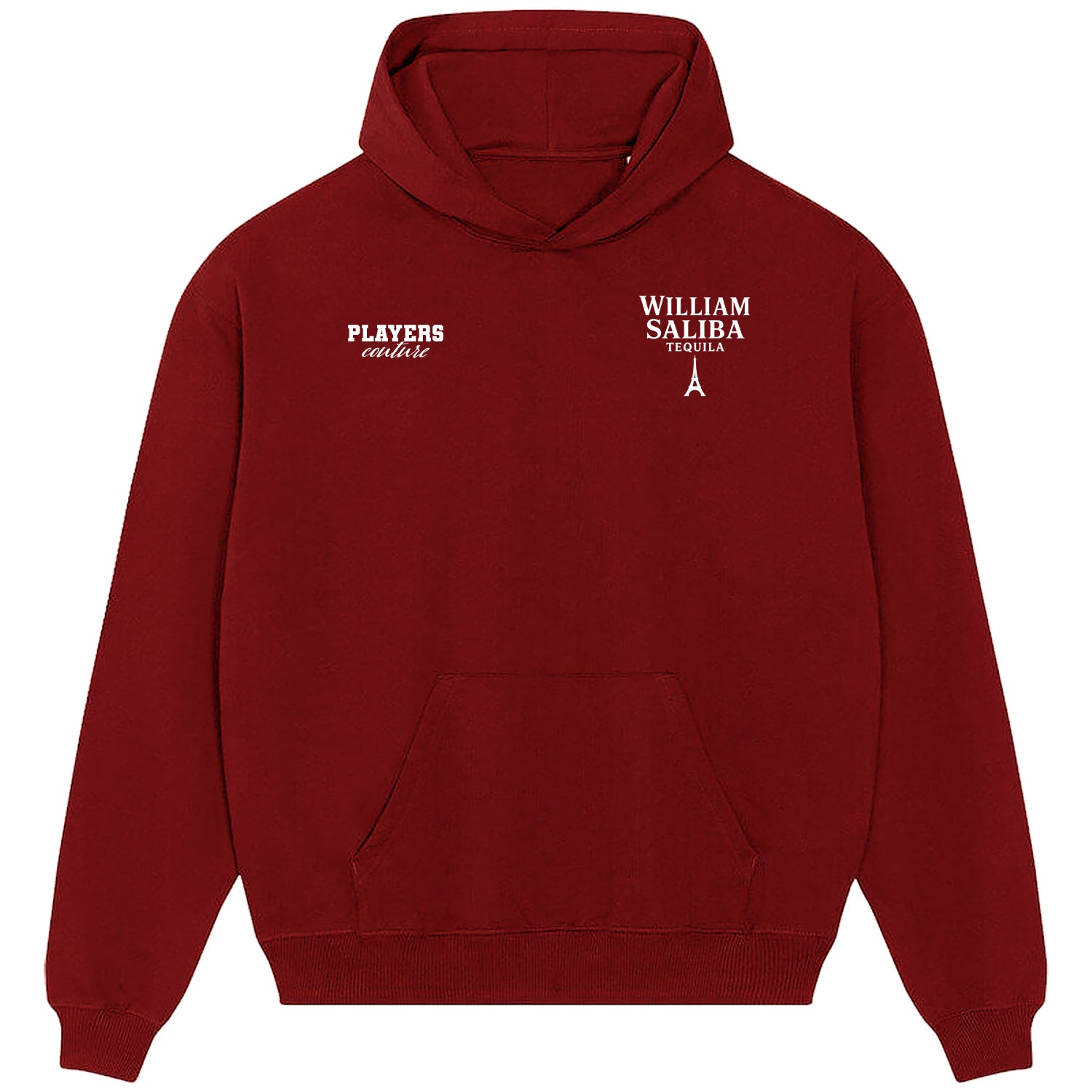 William Saliba Logo Players Couture Men's Casual Hoodie Red