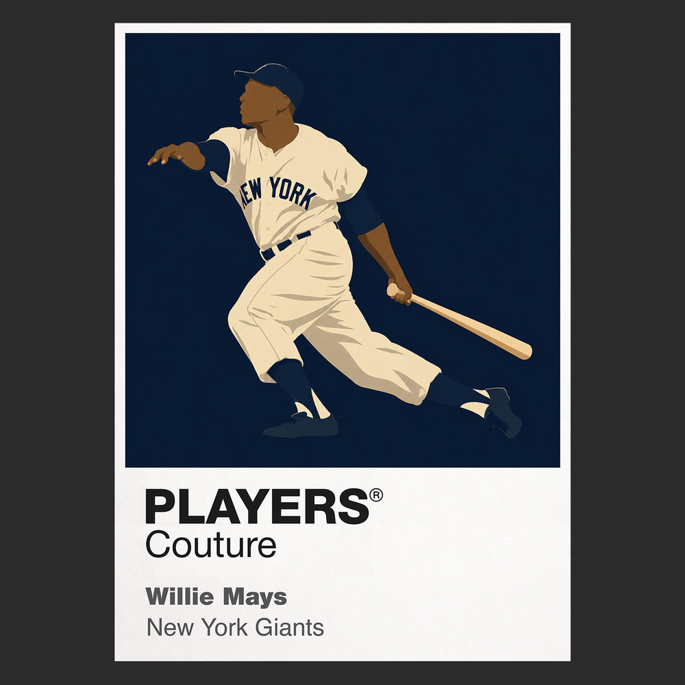 Willie Mays Giants Baseball Icon Frame Men's T-Shirt
