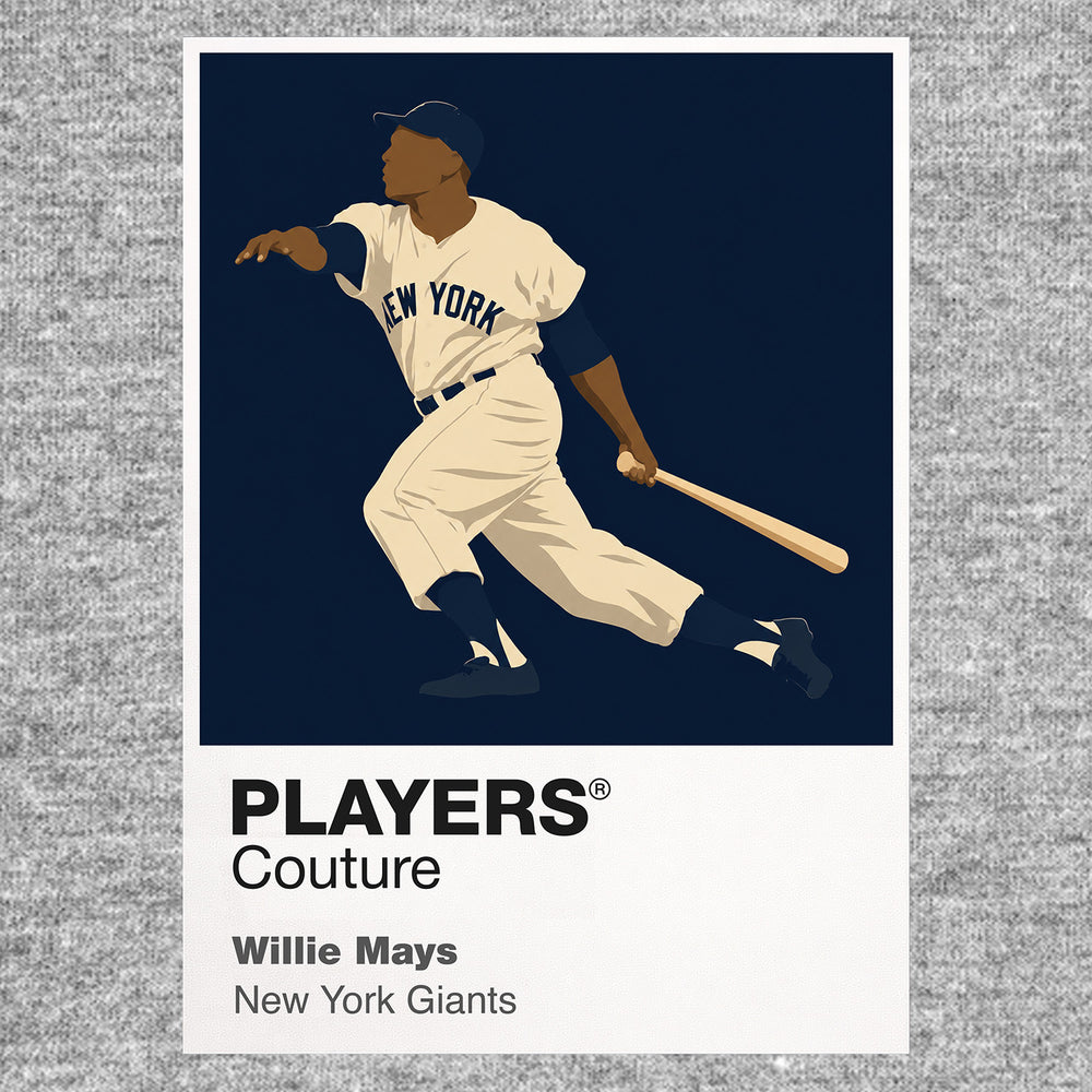 Willie Mays Giants Baseball Icon Frame Men's T-Shirt