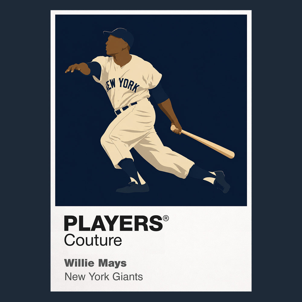 Willie Mays Giants Baseball Icon Frame Men's T-Shirt